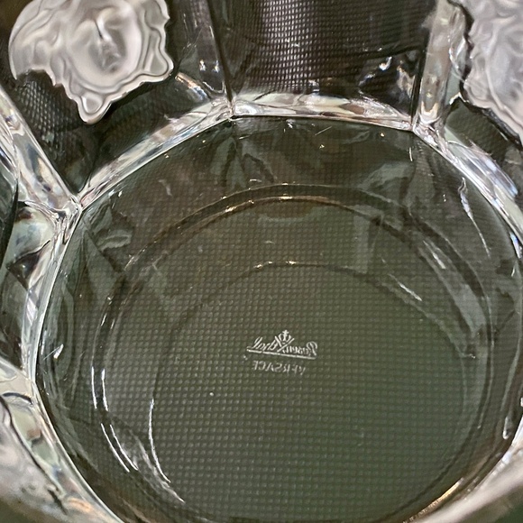 Versace x Rosenthal Medusa Lumiere Clear Crystal Bottle Coaster - Picture 9 of 14